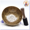 Chuông Xoay Nepal Điêu Khắc Hoàng Thần Tài_22x10cm (Gò Bằng Tay)
