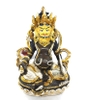 Tượng Hoàng Thần Tài Dzambala Đính Đá Lam Ngọc liệu Đồng Vẽ_Cao 23cm