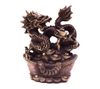 Rồng Đứng Thỏi Vàng_21cm_Tượng Phong Thủy