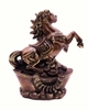 Ngựa Đứng Thỏi Vàng_21cm_Tượng Phong Thủy