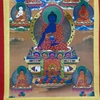 Tranh Thangka 7 Vị Phật Dược Sư_120x80cm