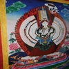 TranhThangka Phật Bạch Tản Cái_ 120x80cm_80x50cm