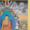 Tranh Thangka Phật A Di Đà_Cõi Cực Lạc_120x80cm