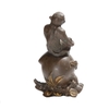 Khỉ Ngồi Đào,Cầm Vàng_15cm_Tượng Phong Thủy