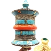 Kinh Luân Quay Tay Đính Đá Tây Tạng Hàng Thủ Công Nepal_33x9 cm