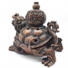 Lư Long Quy _Chất liệu Đồng Đỏ_14x15cm