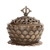 Lư Xông Khói  Hoa Sen Khắc Chày Ngũ Trí_10x9,5cm