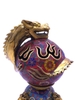 Lư Xông Khói Pháp Lam Rồng Quấn Lò Luyện Đan_ 22x18cm