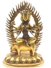 Tượng Ma Lợi Chi Thiên Marici_Chất liệu Đồng Trơn_Cao 30cm