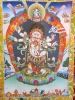 Tranh Thangka Hộ Pháp Mahakala_120x80cm