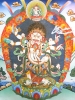 Tranh Thangka Hộ Pháp Mahakala_120x80cm