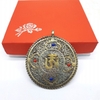 Mặt Đeo Chữ Om Nepal_Chất liệu Đồng_47mm
