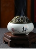 Nhang Vòng Trầm Hương Tây Tạng_4 Giờ_Hộp 120 Khoanh Kèm Lư Nhỏ