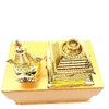 Tháp Xá Lợi_Chất liệu Hợp Kim Đồng Xi Vàng Trong_17x9,5cm