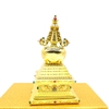 Tháp Xá Lợi_Chất liệu Hợp Kim Đồng Xi Vàng Trong_17x9,5cm