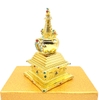Tháp Xá Lợi_Chất liệu Hợp Kim Đồng Xi Vàng Trong_17x9,5cm