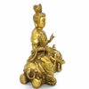 Tượng Văn Thù Phổ Hiền Bồ Tát_Chất liệu Đồng Trơn_Cao 16cm