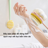 🛁 BÔNG TẮM CHÀ LƯNG 2 MẶT KÈM BÀN CHẢI CỌ – LÀM SẠCH & MASSAGE CƠ THỂ TOÀN DIỆN