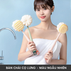 🛁 BÔNG TẮM CHÀ LƯNG 2 MẶT KÈM BÀN CHẢI CỌ – LÀM SẠCH & MASSAGE CƠ THỂ TOÀN DIỆN
