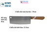 Dao chặt KIWI 812 Made in Thailand cỡ trung, cán gỗ, chuyên chặt xương