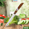 Dao gọt trái cây KIWI 502 Made in Thailand cán gỗ, mũi tròn, siêu bén