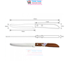 Dao gọt trái cây KIWI 502 Made in Thailand cán gỗ, mũi tròn, siêu bén