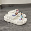 Dép quai ngang nữ Cross Classic Sandal Crush, đế cao 7cm, 2 quai gắn Jib Ngẫu Nhiên
