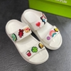 Dép quai ngang nữ Cross Classic Sandal Crush, đế cao 7cm, 2 quai gắn Jib Ngẫu Nhiên