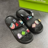 Dép quai ngang nữ Cross Classic Sandal Crush, đế cao 7cm, 2 quai gắn Jib Ngẫu Nhiên