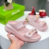 Dép quai ngang nữ Cross Classic Sandal Crush, đế cao 7cm, 2 quai gắn Jib Ngẫu Nhiên