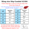 Dép gambol Thái Lan 42184, Dép cao su nam nguyên khối chống nước siêu nhẹ, siêu bền