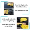 🚗 Khăn Lau Ô Tô, Lau Bếp, Lau Kính 2 Lớp Microfiber Cao Cấp – Siêu Sạch, Siêu Thấm Hút (30x60cm)