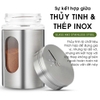 🌟 HŨ ĐỰNG GIA VỊ / ĐỰNG TĂM THỦY TINH BỌC INOX CAO CẤP 🌟100ml