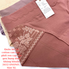Quần lót nữ cotton cao cấp , phối ren cạp cao gen bụng dưới kháng khuẩn 1612 ONONO , Size XL