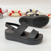 Sandal Cross Brooklyn đi mưa, đế cao 5 cm thoải mái, chống mùi hôi chân, mềm êm