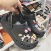 Sục Crocs Classic Sandal Crush Clog nữ đế cao 5cm nhựa cao cấp SUCCR