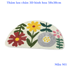 🌸 Thảm Lau Chân 3D Hình Hoa 58x38cm 🌸