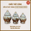 Choé thờ men rạn nổi Bát Tràng Vẽ Vàng 24K [GỐM SỨ BÁT TRÀNG]