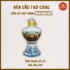 Đèn dầu thờ men rạn nổi [GỐM SỨ BÁT TRÀNG]