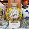 Bình hút lộc H35 Phát tài Phát Lộc Nền vàng Vẽ vàng 24K