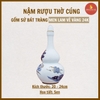 Nậm rượu thờ men lam cổ vẽ vàng [GỐM SỨ BÁT TRÀNG]