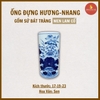 Ống hương sen men lam cổ [GỐM SỨ BÁT TRÀNG]