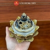 Bộ xông trầm men rạn nổi Vẽ Vàng 24K [GỐM SỨ BÁT TRÀNG]