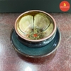 Bộ ấm chén men hỏa biến xanh rêu - Ấm to