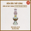 Đèn dầu thờ men rạn nổi Vẽ Vàng 24K [GỐM SỨ BÁT TRÀNG]