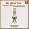 Đèn dầu thờ men rạn nổi Vẽ Vàng 24K [GỐM SỨ BÁT TRÀNG]