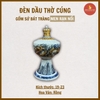 Đèn dầu thờ men rạn nổi [GỐM SỨ BÁT TRÀNG]