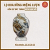 Lọ hoa miệng lượn men rạn nổi [GỐM SỨ BÁT TRÀNG]