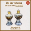 Đèn dầu thờ men rạn nổi [GỐM SỨ BÁT TRÀNG]