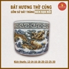 [KHÔNG ĐẾ] Bát hương men rạn nổi Bát Tràng [GỐM SỨ BÁT TRÀNG]